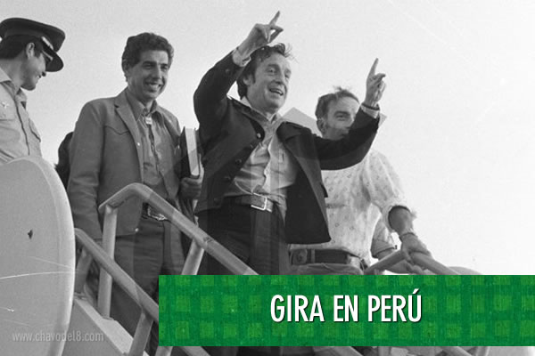 Chespirito y su elenco en Peru