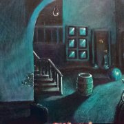 Pintura "Se fue la luz de la vecindad"