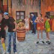 Pintura en homenaje a la Vecindad