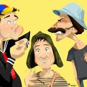 Ilustración de la Vecindad del Chavo