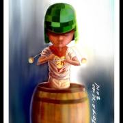 Ilustración del Chavo del 8 y Chapulín Colorado