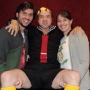 Gisele Maria con Carlos Villagrán