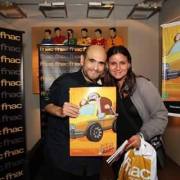 Ana Mendes con Edgar Vivar