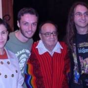 Fabio Andrea con Chespirito y Florina