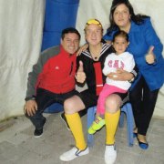 Christian Clavijo con Carlos Villagrán