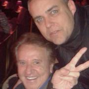 Marcelo Kruger con Carlos Villagrán