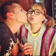Daniel Fuenmayor con la Chilindrina