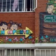 Fachada de un jardín infantil en Bogotá
