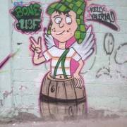 Mural del Chavo en Teotihuacan