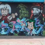 Mural del Chavo en Bogotá Colombia