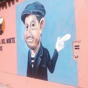 Mural en homenaje al Chómpiras
