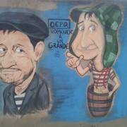 Mural en homenaje al Chómpiras y al Chavo
