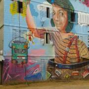 Mural en homenaje al Chavo y al Chapulín