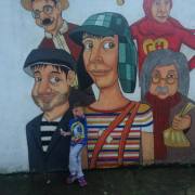 Mural en homenaje a Chespirito