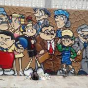 Mural en homenaje a la Vecindad