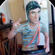 Figura del Chavo del 8 en masilla