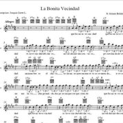 Homenaje CH: Partitura "Que Bonita Vecindad"