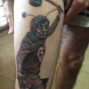 El Chapulín en un tatuaje de Jose Ignacio Arese