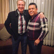Carlos Villagrán con Andres Hurtado (Diciembre, 2014)